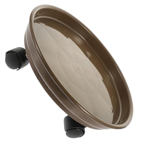AKOOSY Pflanzenroller mit Rädern Rund Pflanzkübel Untersetzer Pflanzwagen für Innen und Außen Bodenschutz und Einfache Handhabung Garten und Terrasse von AKOOSY