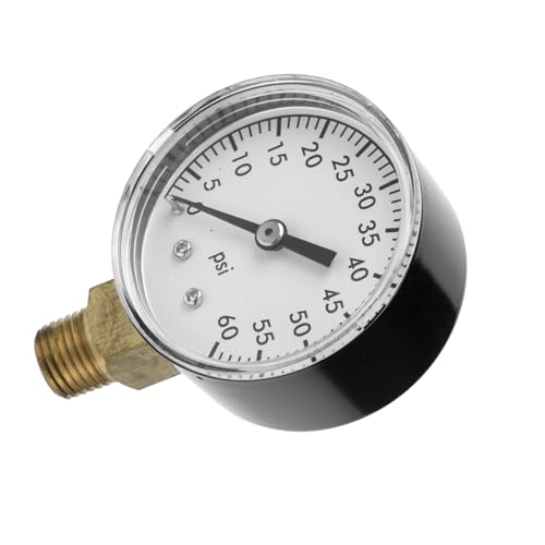 AKOOSY Pooldruckmesser Psi aus Messing und Langlebiges Manometer für Schwimmbeckenfilter mit Npt Präzise Ablesung Stabiler Wasserdrucktester für Spa und Poolfilter AKOOSY Pooldruckmesser Psi aus Messing und Langlebiges Manometer für Schwimmbeckenfilter mit Npt Präzise Ablesung Stabiler Wasserdrucktester für Spa und Poolfilter von AKOOSY