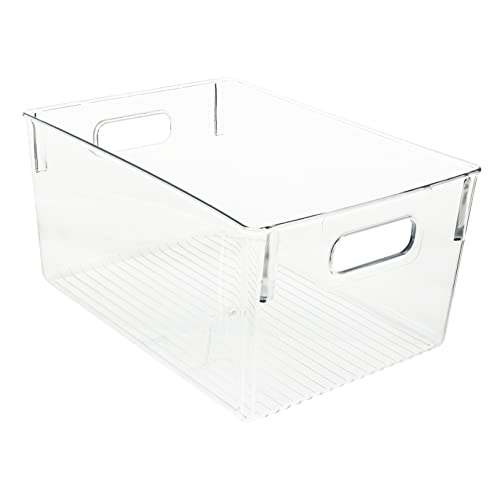 AKOOSY Praktische Transparente Aufbewahrungsbox aus Kunststoff Format Leichter Haushaltsbehälter für Bücher und Dokumente Stapelbar mit Tragegriff für Büro Schüler und Zuhause AKOOSY Praktische Transparente Aufbewahrungsbox aus Kunststoff Format Leichter Haushaltsbehälter für Bücher und Dokumente Stapelbar mit Tragegriff für Büro Schüler und Zuhause von AKOOSY