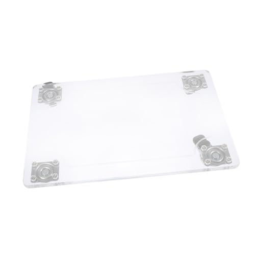 AKOOSY Quadratischer Blumentopf Untersetzer mit Robuster Acryl Pflanzenhalter Verschiebbarer Pflanzkübel Einsatz Tragfähiges Rollbrett für Garten und Innenbereich Kratzfest und Langlebig von AKOOSY