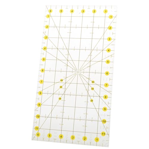 AKOOSY Quilting Lineal PVC Patchwork Ruler Rechteckiges Schneidelineal für Präzises Nähen und Stoffzuschnitt Robustes Langlebiges Kunststofflineal für Heimwerker und Nähzubehör AKOOSY Quilting Lineal PVC Patchwork Ruler Rechteckiges Schneidelineal für Präzises Nähen und Stoffzuschnitt Robustes Langlebiges Kunststofflineal für Heimwerker und Nähzubehör von AKOOSY