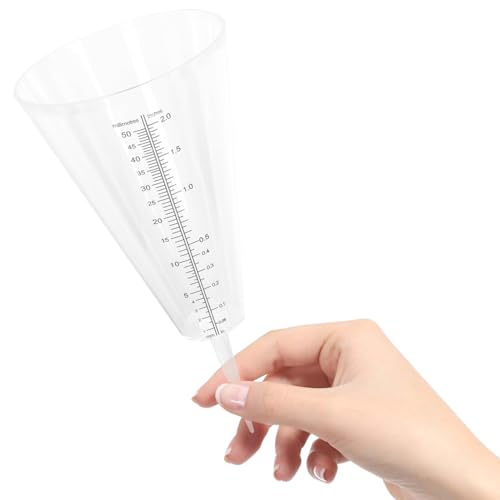 AKOOSY Regenmesser Kunststoff Konisch Geformter Messbecher für Garten und Grünflächen Langlebiger Outdoor Niederschlagsmesser Material Präzise Messung Wetterfest und Stabil von AKOOSY