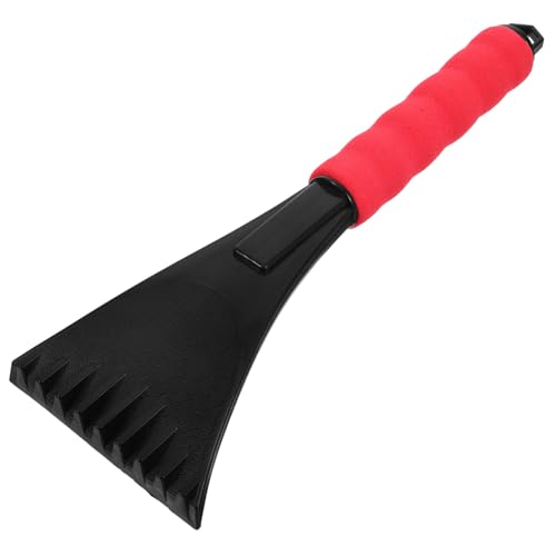 AKOOSY Robuste Schneeschaufel Ergonomischem Eva Griff Multifunktionaler Hand Eiskratzer für Auto und Outdoor Praktisches Langlebiges Schneeräumwerkzeug Rot Tragbar und Robust von AKOOSY