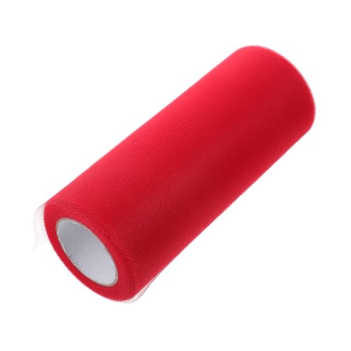 AKOOSY Roter Tüllstoffrolle Polyester Hochzeit Deko Party Tischläufer DIY Bastelmaterial AKOOSY Roter Tüllstoffrolle Polyester Hochzeit Deko Party Tischläufer DIY Bastelmaterial von AKOOSY