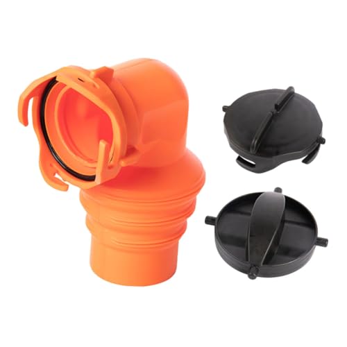 AKOOSY Rv Abwasser Schlauchverbinder aus Langlebigem PVC mit Geruchsstop Auslaufsicherer Anschlussteil für Wohnmobil Abwasserrohr Installieren Inklusive Abdeckung Kompatibel mit Gängigen von AKOOSY