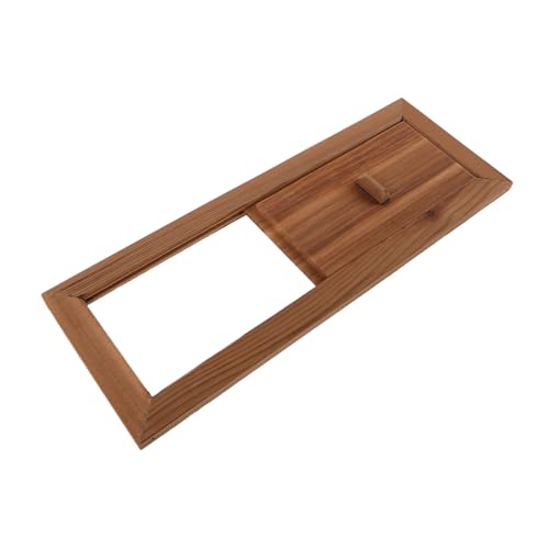 AKOOSY Sauna Luftauslass Fenster aus Natürlichem Zedernholz Rechteckiges Ventilationspaneel für Sauna Einfach zu Reinigendes Austauschbares Design zur Optimalen Luftzirkulation und von AKOOSY