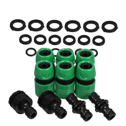 AKOOSY Schlauchverbinder mit Dichtungen Abs Schnellanschluss Adapter für Gartenschlauch Tropfbewässerung Anschluss Langlebig Auslaufsicher Installieren Gleichmäßige Wasserverteilung AKOOSY Schlauchverbinder mit Dichtungen Abs Schnellanschluss Adapter für Gartenschlauch Tropfbewässerung Anschluss Langlebig Auslaufsicher Installieren Gleichmäßige Wasserverteilung von AKOOSY