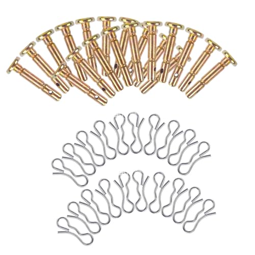 AKOOSY Schneefräsen Scherbolzen und Klappsplinte Set aus Rostfreiem Metall Verschleißfestes Ersatzteil für Schneeschieber Langlebig und Sicher für Schneefräsen Reparatur von AKOOSY