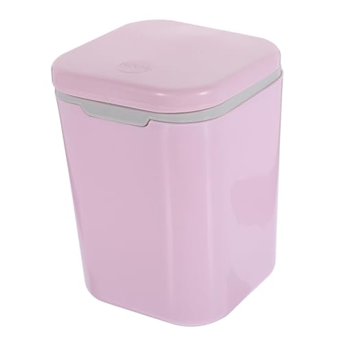 AKOOSY Schreibtischmüll Büro Mini Trashcan tragbar Kleiner Abfallkorb Kleiner Müll kann Tischmülldose PP Pink von AKOOSY
