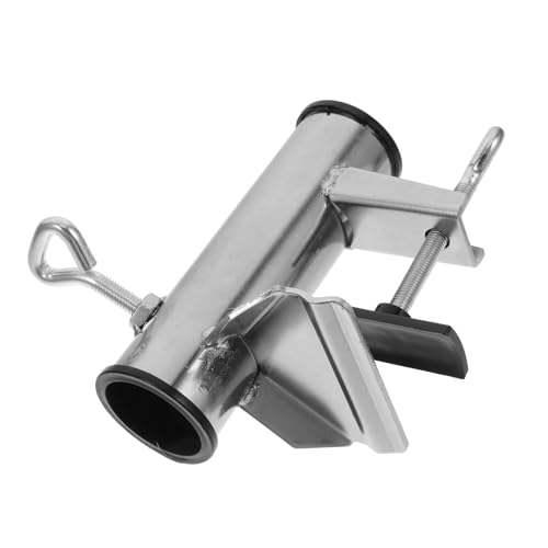 AKOOSY Schwerer Sonnenschirmhalter Balkon Halterung Verstellbar Windfest für Terrasse Strand Balkon Garten mit Stabilem Metallklammer Design für Sicheren Stand von AKOOSY