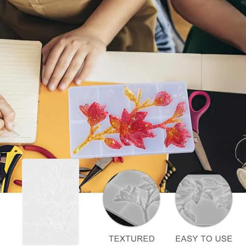 AKOOSY Silikonform Magnolienblüte DIY Gießform für Epoxidharz Kunsthandwerk Langlebig Einfach zu Entformen und Reinigen für Kreative Blumenornamente und Bastelprojekte AKOOSY Silikonform Magnolienblüte DIY Gießform für Epoxidharz Kunsthandwerk Langlebig Einfach zu Entformen und Reinigen für Kreative Blumenornamente und Bastelprojekte von AKOOSY