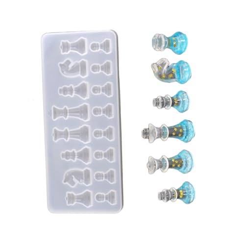 AKOOSY Silikonform Schach DIY Moulds für Kreative Bastelprojekte Non stick Langlebig Wiederverwendbar für Harz Epoxid und Kunsthandwerk AKOOSY Silikonform Schach DIY Moulds für Kreative Bastelprojekte Non stick Langlebig Wiederverwendbar für Harz Epoxid und Kunsthandwerk von AKOOSY
