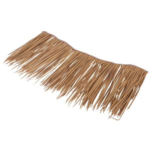 AKOOSY Simuliertes Strohdach PE Material Feuerhemmendes Künstliches Schilfdachrolle für Garten Pavillon Terrasse UV Beständig Dekoratives Dach für Außenbereich von AKOOSY