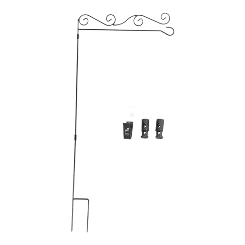 AKOOSY Stabiler Gartenflaggenhalter Premium Fahnenmast mit Abnehmbarem Ständer Wetterfest Langlebig für Garten Eingang Dekoration von AKOOSY