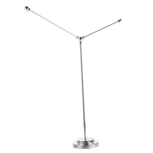 AKOOSY Stabiler Metall Tischfahnenmast mit Doppelständer Form für Büro Desktop Flaggenhalter Leicht zu Installieren und Tragbar für Präsentationen und Dekoration von AKOOSY