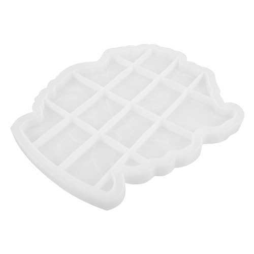 AKOOSY Tablett Silikonform Platte schmuckkästchen Tablett-Untersetzer-Form Harzform selber machen Gussform für Obsttabletts Gussformen für Obsttabletts Silikonharzform Kieselgel Weiß von AKOOSY