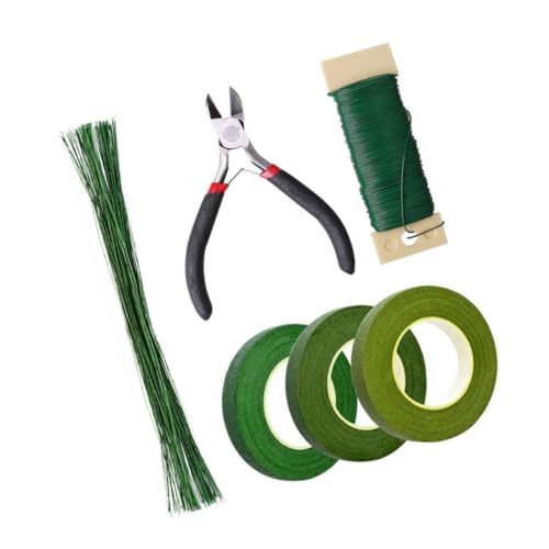 AKOOSY Teiliges DIY Floristik Tool Set mit Blumendraht Floristikband Papierwickeldraht und Schere für Trockenblumen Geschenkverpackung und Kreative Bastelprojekte von AKOOSY