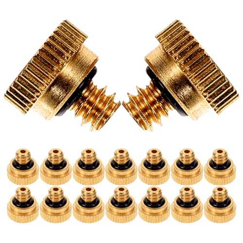 AKOOSY Teiliges Messing Nebeldüsenset Bohrung Bleifrei Langlebig und Rostfrei Selbstabdichtend Einfache Installation Wassersparend Geeignet für Niederdruck nebelbewässerung und AKOOSY Teiliges Messing Nebeldüsenset Bohrung Bleifrei Langlebig und Rostfrei Selbstabdichtend Einfache Installation Wassersparend Geeignet für Niederdruck nebelbewässerung und von AKOOSY