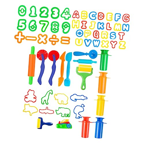 AKOOSY Teiliges Umweltfreundliches Ungiftiges Plastilin Mould Set mit Werkzeugen Tierformen Buchstaben und Zahlenstempeln Bunte DIY Modellierwerkzeuge Pädagogisches für Zufällige Farbe AKOOSY Teiliges Umweltfreundliches Ungiftiges Plastilin Mould Set mit Werkzeugen Tierformen Buchstaben und Zahlenstempeln Bunte DIY Modellierwerkzeuge Pädagogisches für Zufällige Farbe von AKOOSY