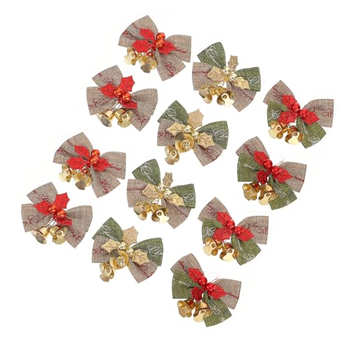 AKOOSY Teiliges Weihnachtsdeko Schleifen mit Glocken Bunte Christbaumschmuck Bows für Weihnachtsbaum Geschenkdekoration Party und Festliche Atmosphäre AKOOSY Teiliges Weihnachtsdeko Schleifen mit Glocken Bunte Christbaumschmuck Bows für Weihnachtsbaum Geschenkdekoration Party und Festliche Atmosphäre von AKOOSY