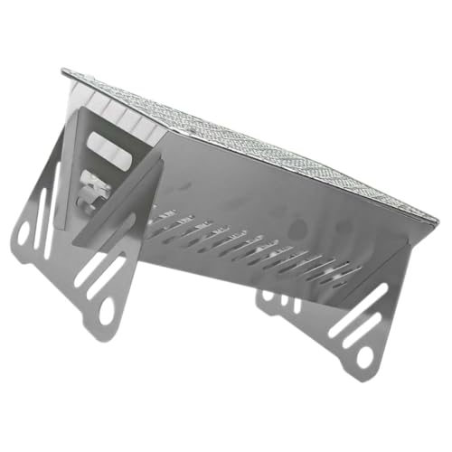 AKOOSY Tragbarer Edelstahl BBQ Grill mit Abnehmbarem Grillrost Verschleißfest für Outdoor Camping Wandern und Freiluftfeuer Kompakter Holzkohlegrill für Vielseitigen Einsatz von AKOOSY