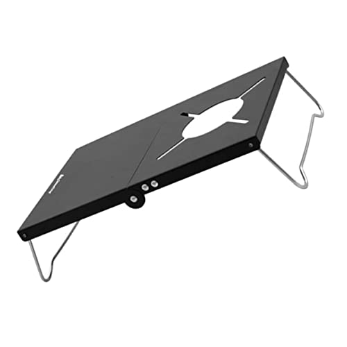 AKOOSY Tragbarer Grilltisch Camping Klapptisch Outdoor Robust Hitzebeständig für Wandern Picknick und Garten in Schwarz von AKOOSY
