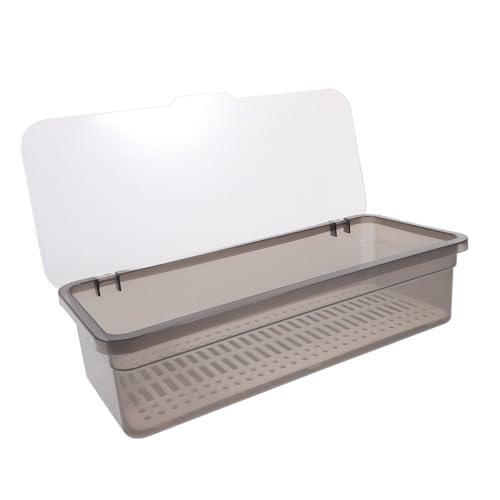 AKOOSY Transparente Besteckbox mit Deckel Multifunktionaler Organizer für Küchenutensilien Platzsparend Geeignet für Essstäbchen Löffel und Besteck Kunststoff Aufbewahrungsbehälter für von AKOOSY