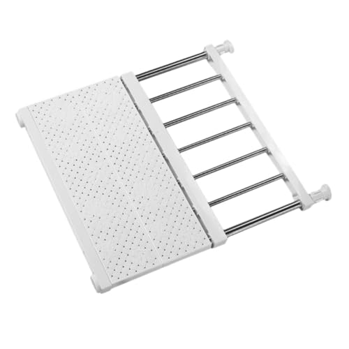 AKOOSY Verstellbarer Teleskopischer Kleiderschrank Organizer Regal Erweiterbares Weißes Aufbewahrungsregal für Kleidung und Schuhe Platzsparendes Einfach zu Installierendes AKOOSY Verstellbarer Teleskopischer Kleiderschrank Organizer Regal Erweiterbares Weißes Aufbewahrungsregal für Kleidung und Schuhe Platzsparendes Einfach zu Installierendes von AKOOSY