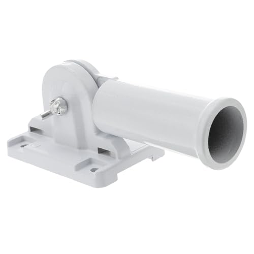 AKOOSY Wandhalterung Fahnenmast Aluminiumlegierung Weiß Verstellbar Praktische Flaggenstangenhalterung Für Außenbereich Balkon Garten Terrasse von AKOOSY