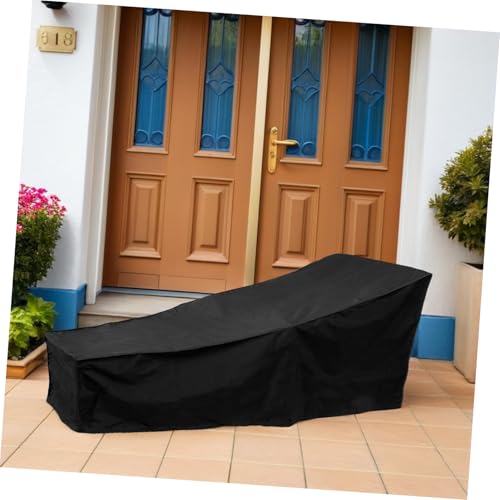 AKOOSY Wasserdichte Gartenstuhl Schutzhülle Polyester Outdoor Klappstuhl Abdeckung Wetterfest UV schutz Atmungsaktiv Langlebiger Deck Chair Cover für Klappliege von AKOOSY