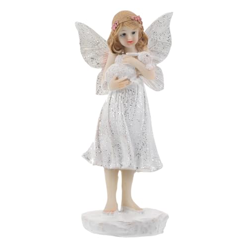AKOOSY Weihnachtliche Engel Gartenfigur aus Robustem Resin mit Hasen Handgefertigte Blumenfeen Miniatur für Außenbereich Vielseitige Weihnachtsdeko für Rasen Weg und Heimgestaltung AKOOSY Weihnachtliche Engel Gartenfigur aus Robustem Resin mit Hasen Handgefertigte Blumenfeen Miniatur für Außenbereich Vielseitige Weihnachtsdeko für Rasen Weg und Heimgestaltung von AKOOSY