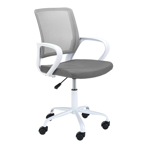 AKORD Büro-Stuhl für Kinder FD-6 | Bürostühle Ergonomisch mit Armlehne | Schreibtischstuhl | Office Chair | Drehbar | Höhenverstellbar | Maximale Belastung: 100 kg | Weiß | Grau AKORD Büro-Stuhl für Kinder FD-6 | Bürostühle Ergonomisch mit Armlehne | Schreibtischstuhl | Office Chair | Drehbar | Höhenverstellbar | Maximale Belastung: 100 kg | Weiß | Grau von AKORD