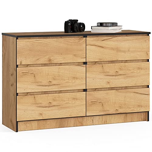 AKORD | Kommode | Komodenschrank | Platzsparend | Praktisch | Robust | Rollenführung | ABS-Kante | Laminatplatte | Schlichtes Design von AKORD