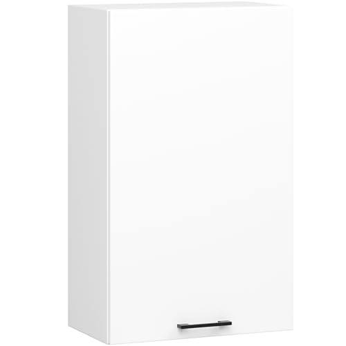 AKORD Küchen-Hängeschrank OLIWIA H720 50 cm | mit 1 Tür | Küchenschränke | Geräumig | Für eine kleine Küche | Für eine Küchenzeile | Als Teil eines Sets | B50 x H72 x T30 cm | 14,35 kg | Weiß von AKORD