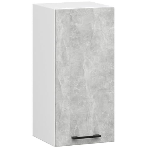 AKORD | Küchenhängeschrank - Oliwia W30 | 2 Regalböden & 1 Tür Küche Schrank | Einbauküche Küchenzeile Küchenmöbel Küchenschränke | Weiß & Beton AKORD | Küchenhängeschrank - Oliwia W30 | 2 Regalböden & 1 Tür Küche Schrank | Einbauküche Küchenzeile Küchenmöbel Küchenschränke | Weiß & Beton von AKORD
