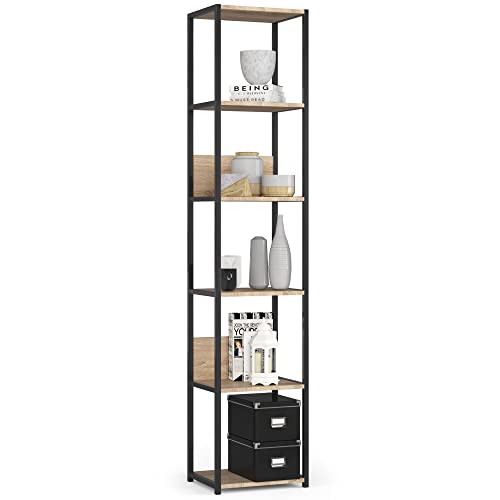 AKORD | Loft 40 cm Bücherregal | Moderner Schrank | Bücher Regal | 6 Einlegeböden | Funktional | Robust | Stabil | Leicht zu montieren | 24 Monate Garantie von AKORD