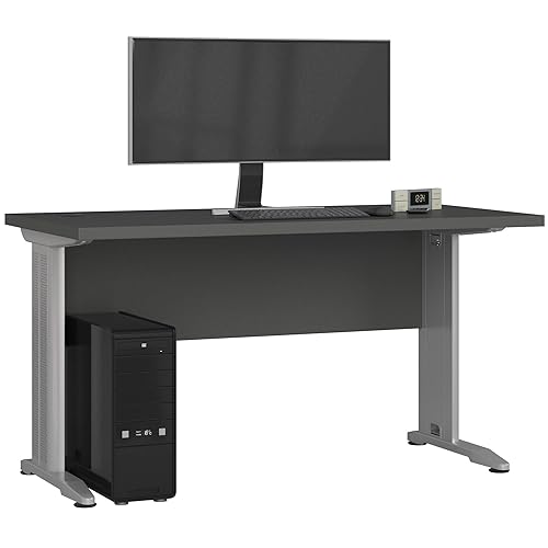 AKORD | Schreibtisch | Bürotisch | Computer-Schreibtisch mit Metallfüßen | 135 cm Breit | Home Office Laptop-Schreibtisch | Modernes Design | ABS-Kante | Laminierte Platte 32 cm | Graphitgrau AKORD | Schreibtisch | Bürotisch | Computer-Schreibtisch mit Metallfüßen | 135 cm Breit | Home Office Laptop-Schreibtisch | Modernes Design | ABS-Kante | Laminierte Platte 32 cm | Graphitgrau von AKORD