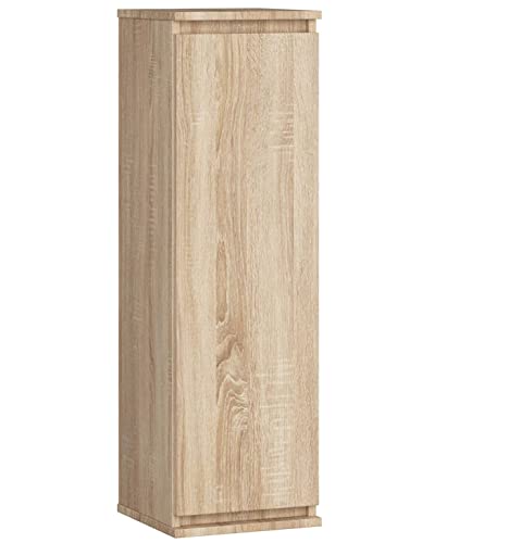 AKORD | Wandschrank | Für einen kleinen Raum | Für Bücher | Für kleine Gegenstände | Der perfekte Teil eines Sets | Robust | Zeitlos | Sonoma-Eiche von AKORD