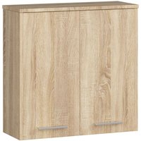 Hängender Badezimmerschrank Akord fin Sonoma-Eiche 60 cm 2 Türen 2 Ebenen B60 x H60 x T22,5 cm von AKORD