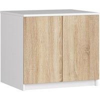 Schrankaufsatz für Kleiderschrank Akord S60 Weiß 60 cm 2 Türen 2 Ebenen Front Sonoma-Eiche B60 x H55 x T51 cm Schrankaufsatz für Kleiderschrank Akord S60 Weiß 60 cm 2 Türen 2 Ebenen Front Sonoma-Eiche B60 x H55 x T51 cm von AKORD