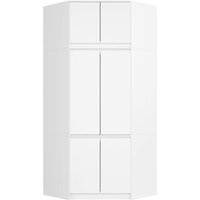 Eckkleiderschrank Weiß 100 cm 6 Türen B100xH235xT50 cm Eckkleiderschrank Weiß 100 cm 6 Türen B100xH235xT50 cm von AKORD