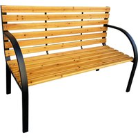 Gartenbank DALIA lackiertes Holz Stahlbeine Breite 122 cm Gartenbank DALIA lackiertes Holz Stahlbeine Breite 122 cm von AKORD