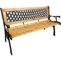 Akord - Gartenbank Schwarz mirt mit lackiertem Holz und gusseisernen Beinen Breite 127 cm Akord - Gartenbank Schwarz mirt mit lackiertem Holz und gusseisernen Beinen Breite 127 cm von AKORD