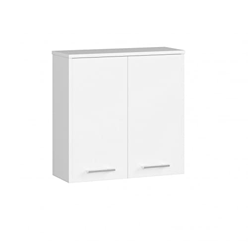 AKORD Hängender Badezimmerschrank FIN W60 2D 2-türig, B60 x H60 x T22,5 cm, Gewicht 18 kg von AKORD