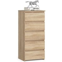 Kommode Akord CL5 Sonoma-Eiche 40 cm 5 Schubladen B40 x H92 x T35 cm von AKORD