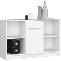 Akord - Kommode B-17 120 cm | 1 Tür und Schublade | für Wohnzimmer Schlafzimmer Schrank Wohnzimmer | Modernes Funktionelles Design | 16 mm laminierte von AKORD