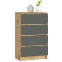 Akord - Kommode mit 4 Schubladen Beistellschrank Highboardmodernes Sideboard für Wohnzimmer Esszimmer Schlafzimmer Flur Badezimmer 60x99x40cm von AKORD