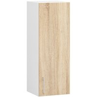 Küchenschrank, Küchenschrank, an der Wand hängen, 30 cm, w30, modulare Lima, Weiß / Eiche Sonoma 1 Regale 1 Türen1 von AKORD