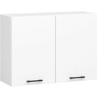 Küchenschrank, Küchenschrank, an der Wand hängen, 80 cm, W80, modulares Oliwia, Weiß / Weiß 2 Regale 2 Türen1 von AKORD