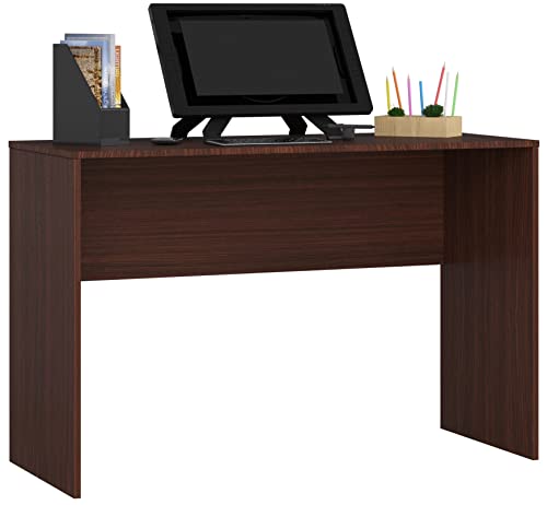 PC-Schreibtisch B-17, mit Tastaturablage | Office Desk | Computertisch | Bürotisch mit Tastaturablage | B120 x H77 x T50 cm, 29 kg | Wenge von AKORD